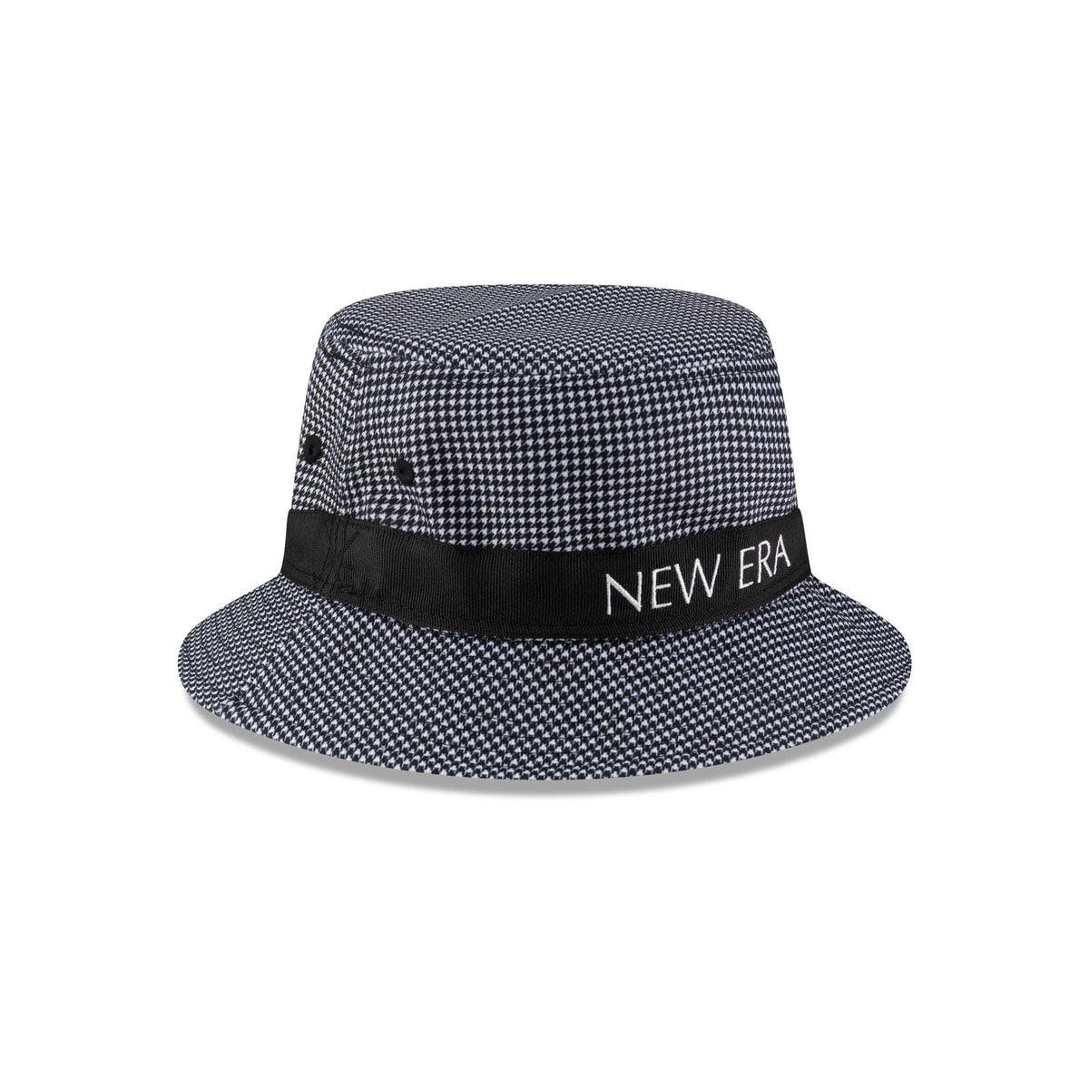 New Era Cap Houndstooth Black Bucket Hat