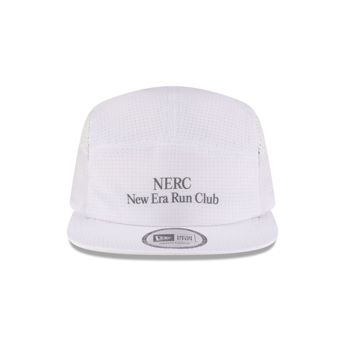 New Era Cap Run Club White Camper Strapback Hat