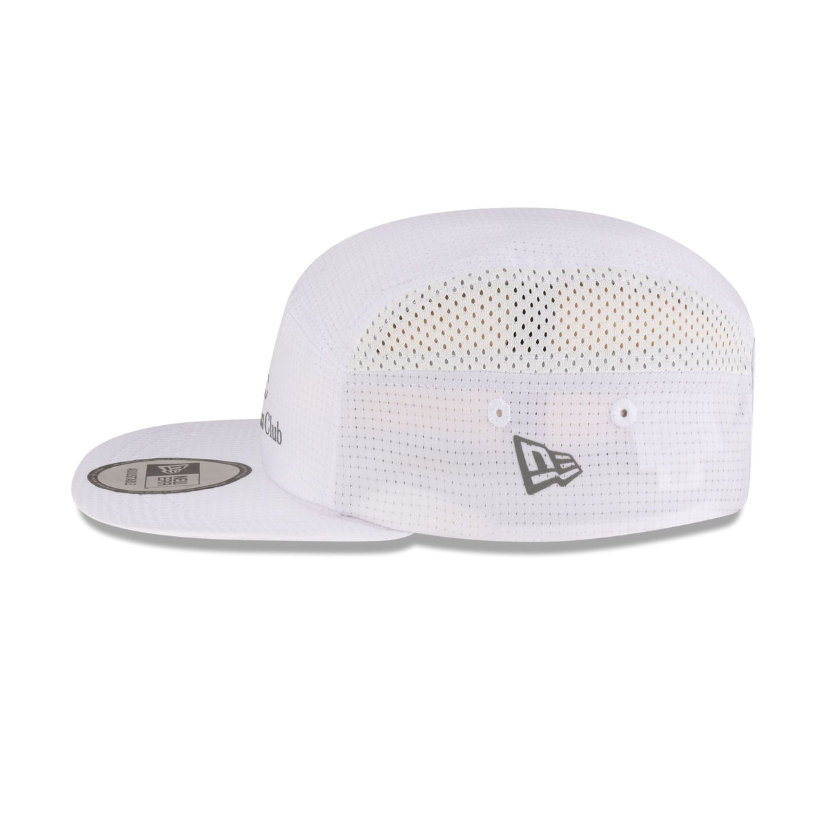 New Era Cap Run Club White Camper Strapback Hat