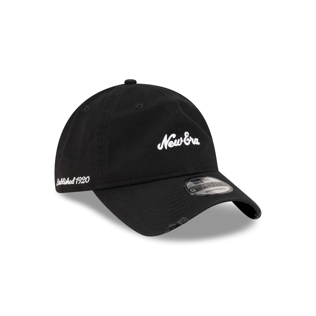 New Era Cap Distressed Black 9TWENTY Adjustable Hat