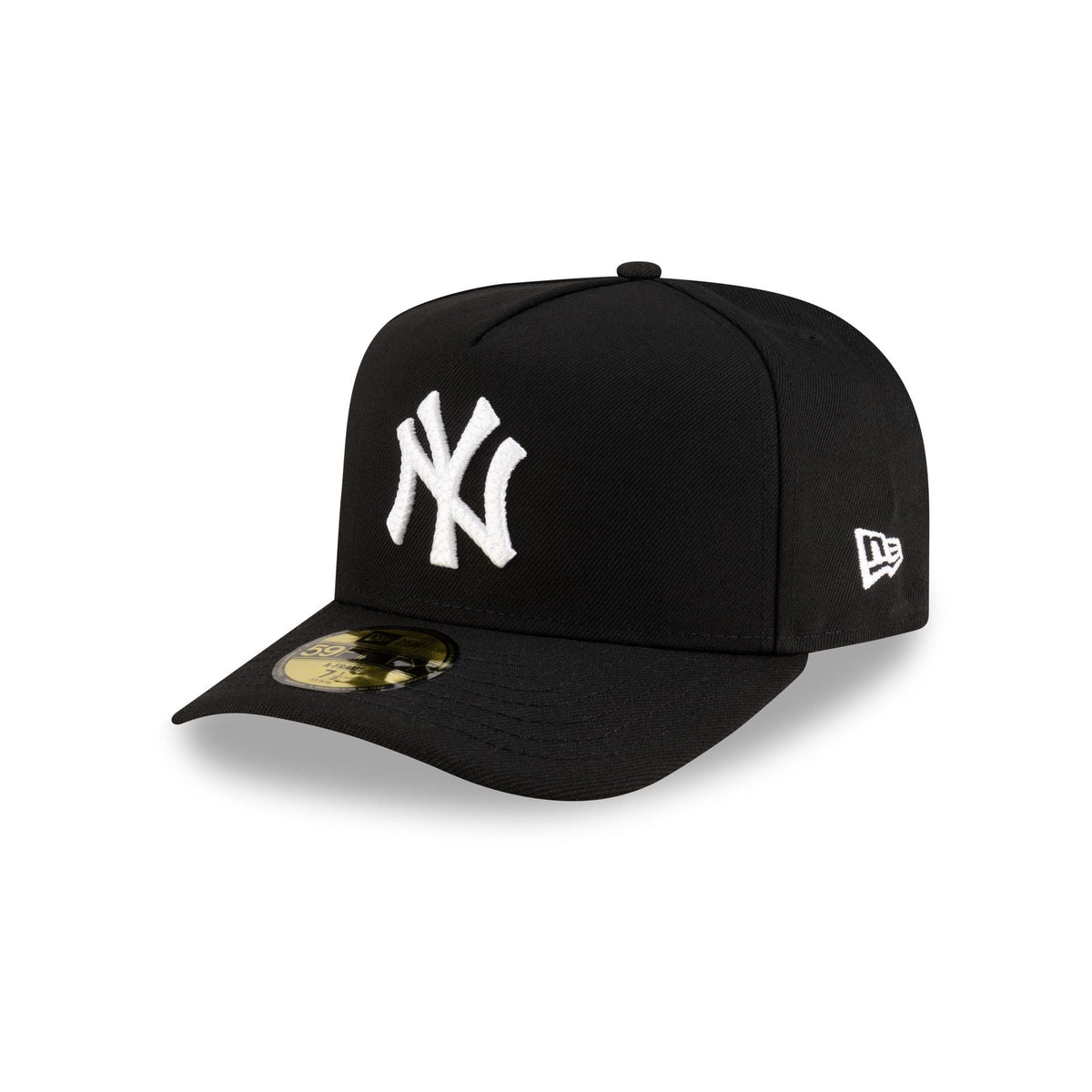New York Yankees Black Script Safety Pin 59FIFTY A-Frame Fitted Hat