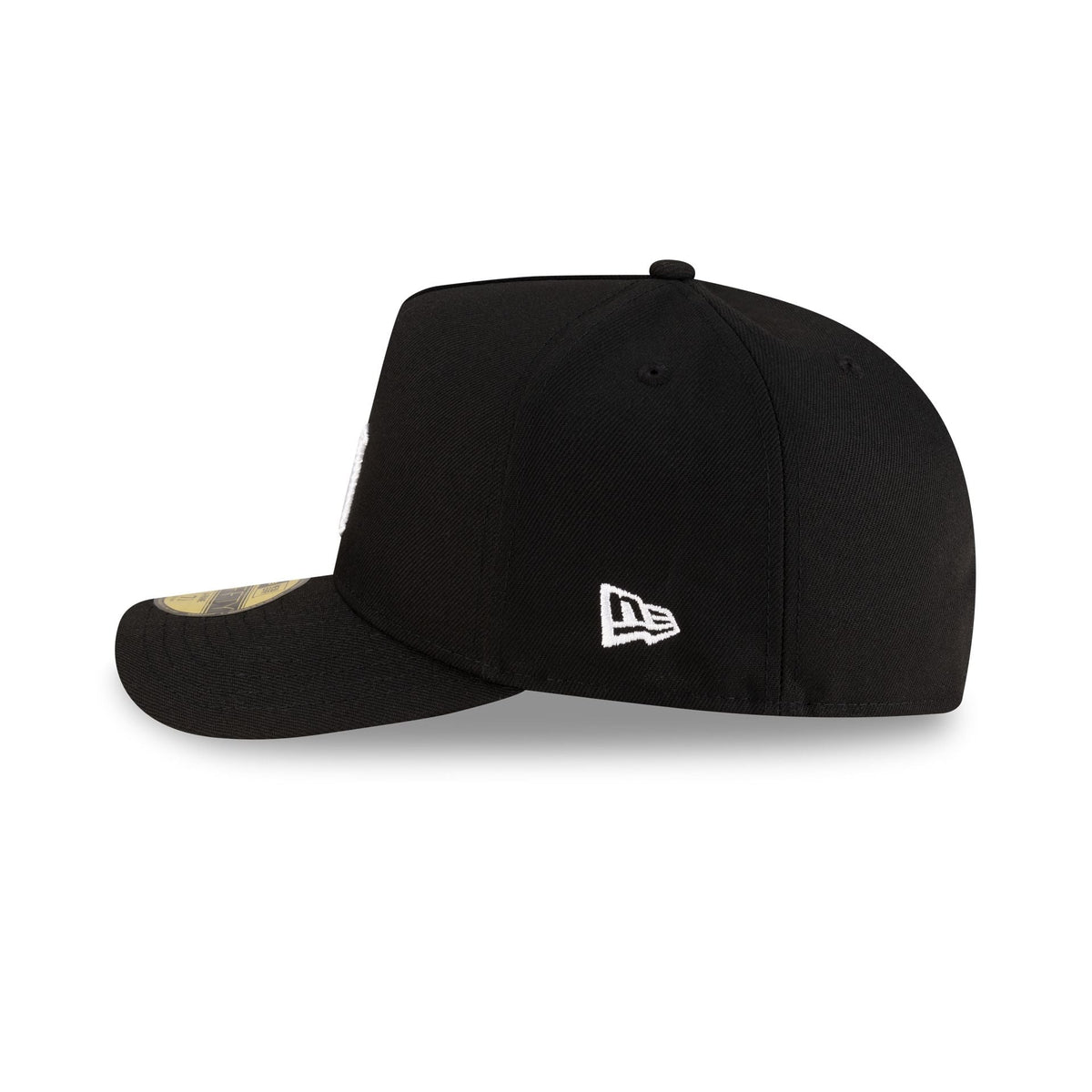 New York Yankees Black Script Safety Pin 59FIFTY A-Frame Fitted Hat