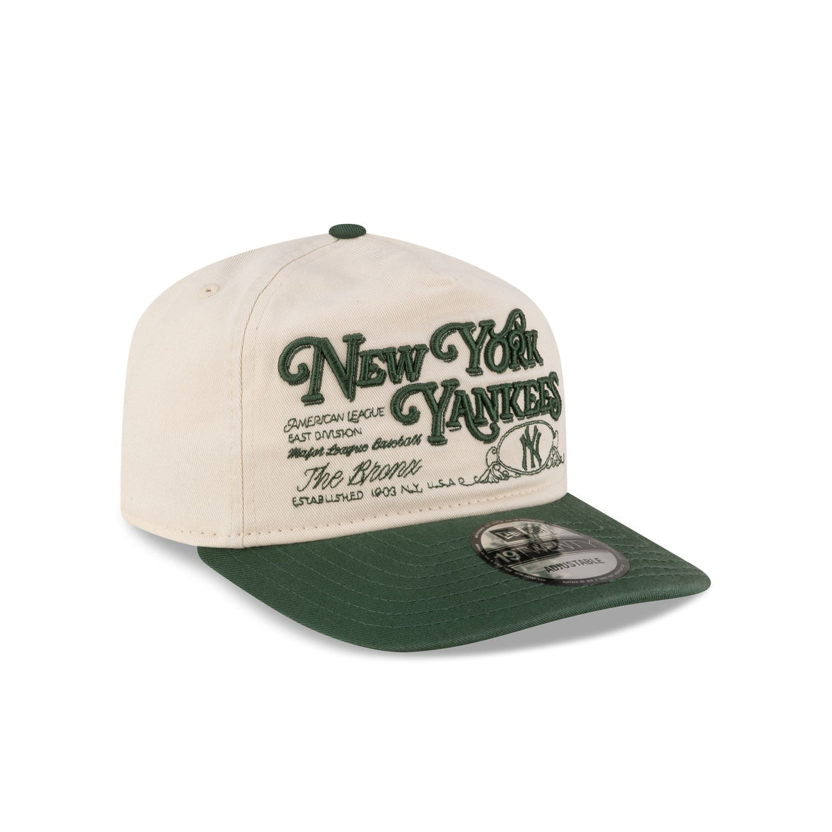New York Yankees Washed Graphic Cilantro 19TWENTY Adjustable Hat
