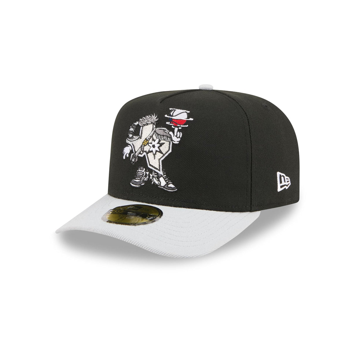 San Antonio Spurs Cartoon 59FIFTY A-Frame Fitted Hat