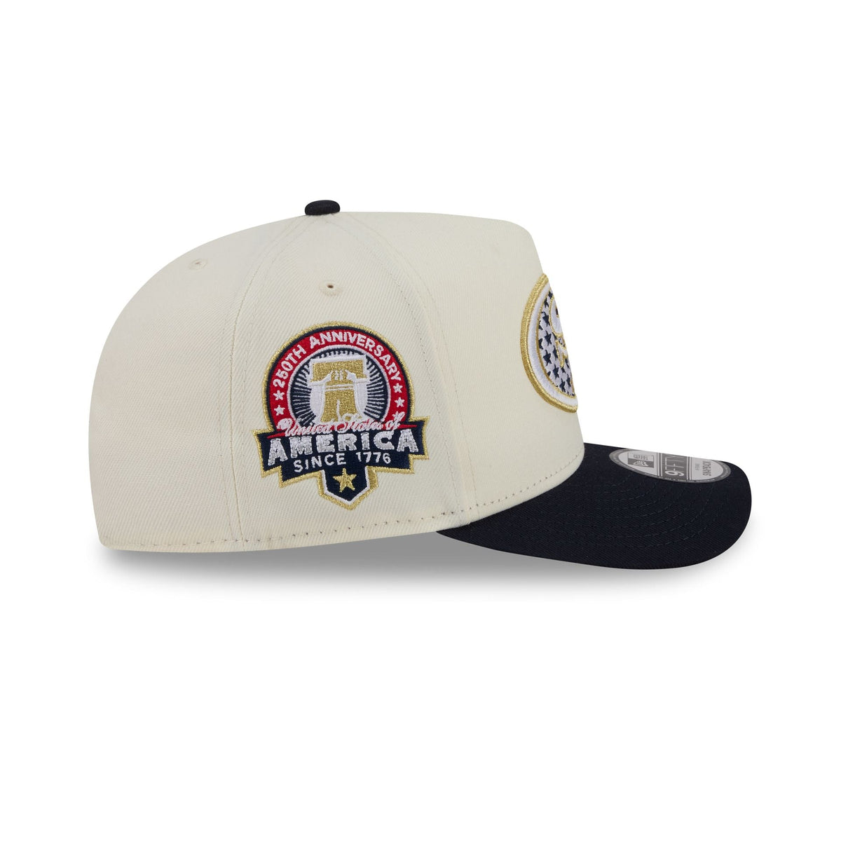 San Francisco 49ers Chrome White Stars and Stripes 9FIFTY A-Frame Snapback Hat