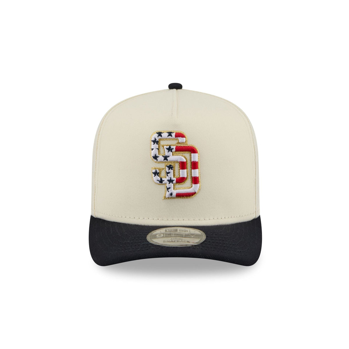 San Diego Padres Chrome White Stars and Stripes 9FIFTY A-Frame Snapback Hat