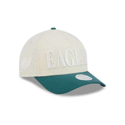 Philadelphia Eagles Two Tone Chrome Women's 9FORTY M-Crown A-Frame Snapback Hat