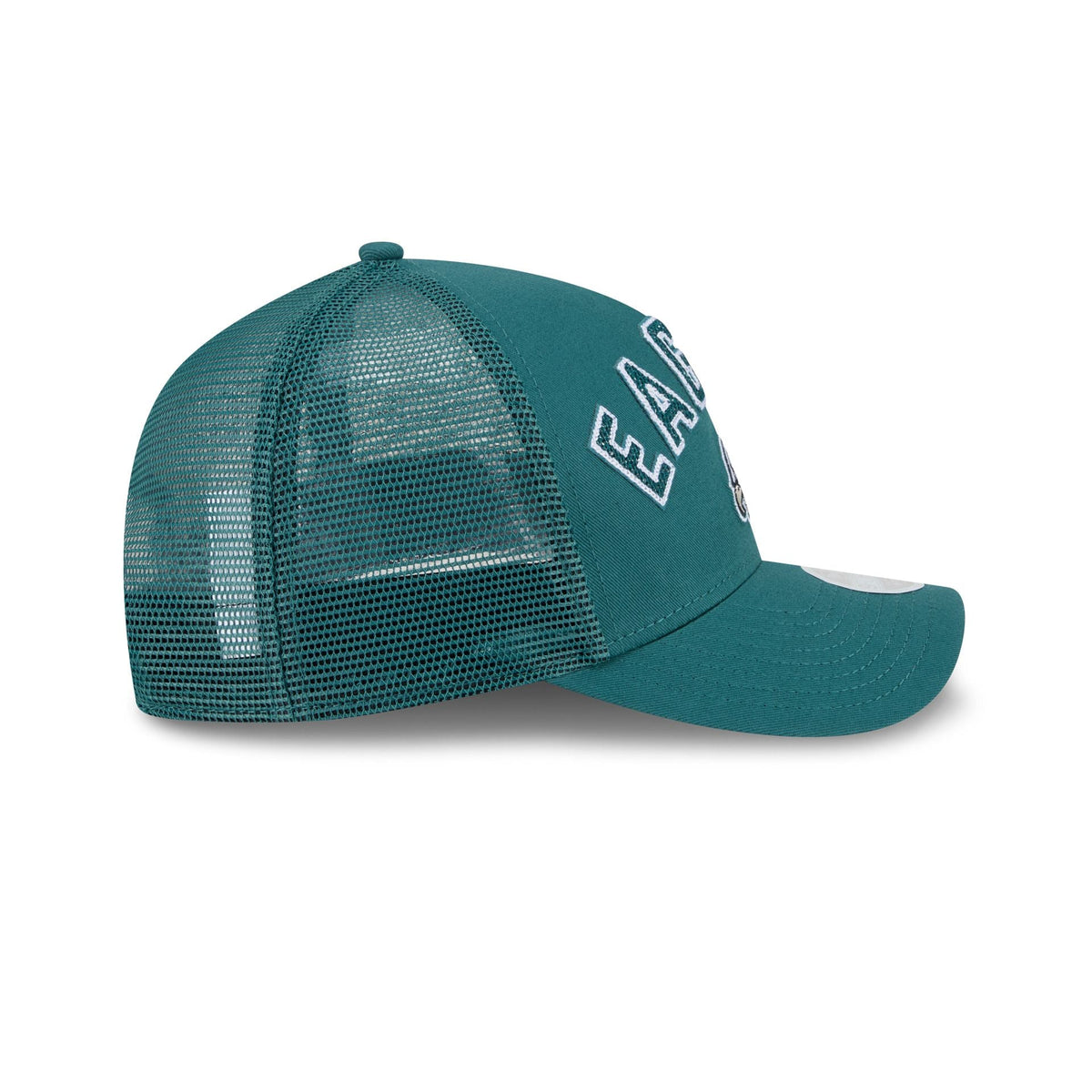 Philadelphia Eagles Sequin Wordmark Women's 9FORTY M-Crown A-Frame Trucker Hat