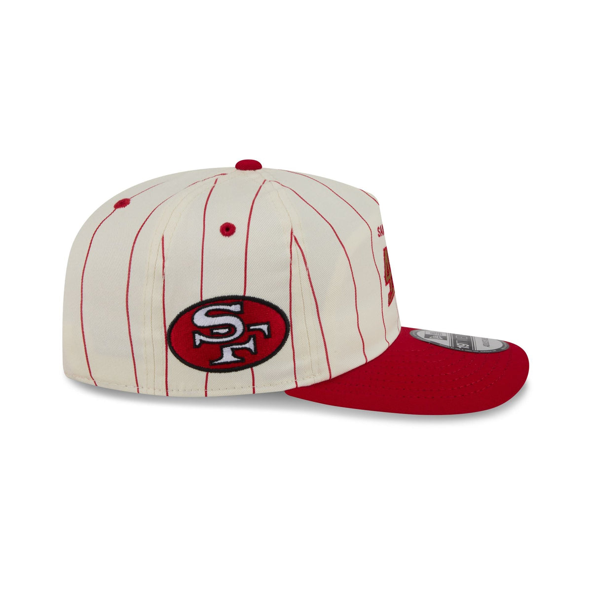 San Francisco 49ers Chrome White Pinstripe 19TWENTY Snapback Hat