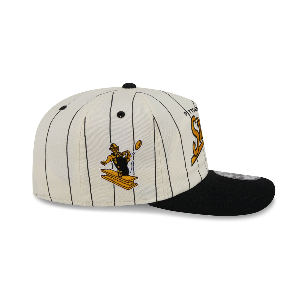 Pittsburgh Steelers Chrome White Pinstripe 19TWENTY Snapback Hat