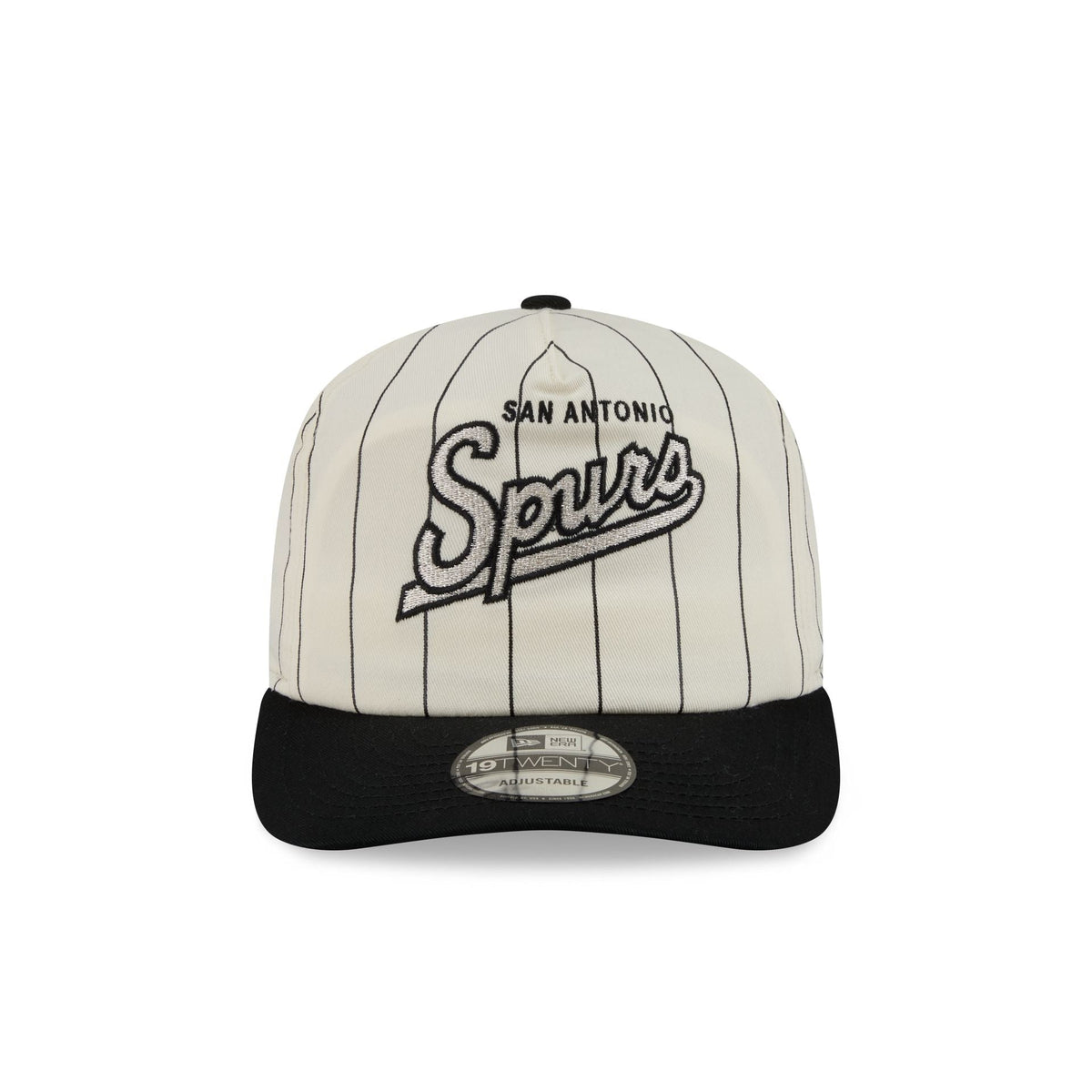 San Antonio Spurs Chrome White Pinstripe 19TWENTY Snapback Hat