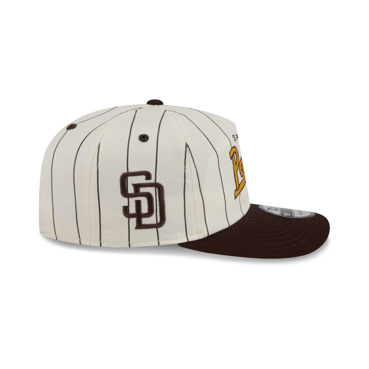 San Diego Padres Chrome White Pinstripe 19TWENTY Snapback Hat