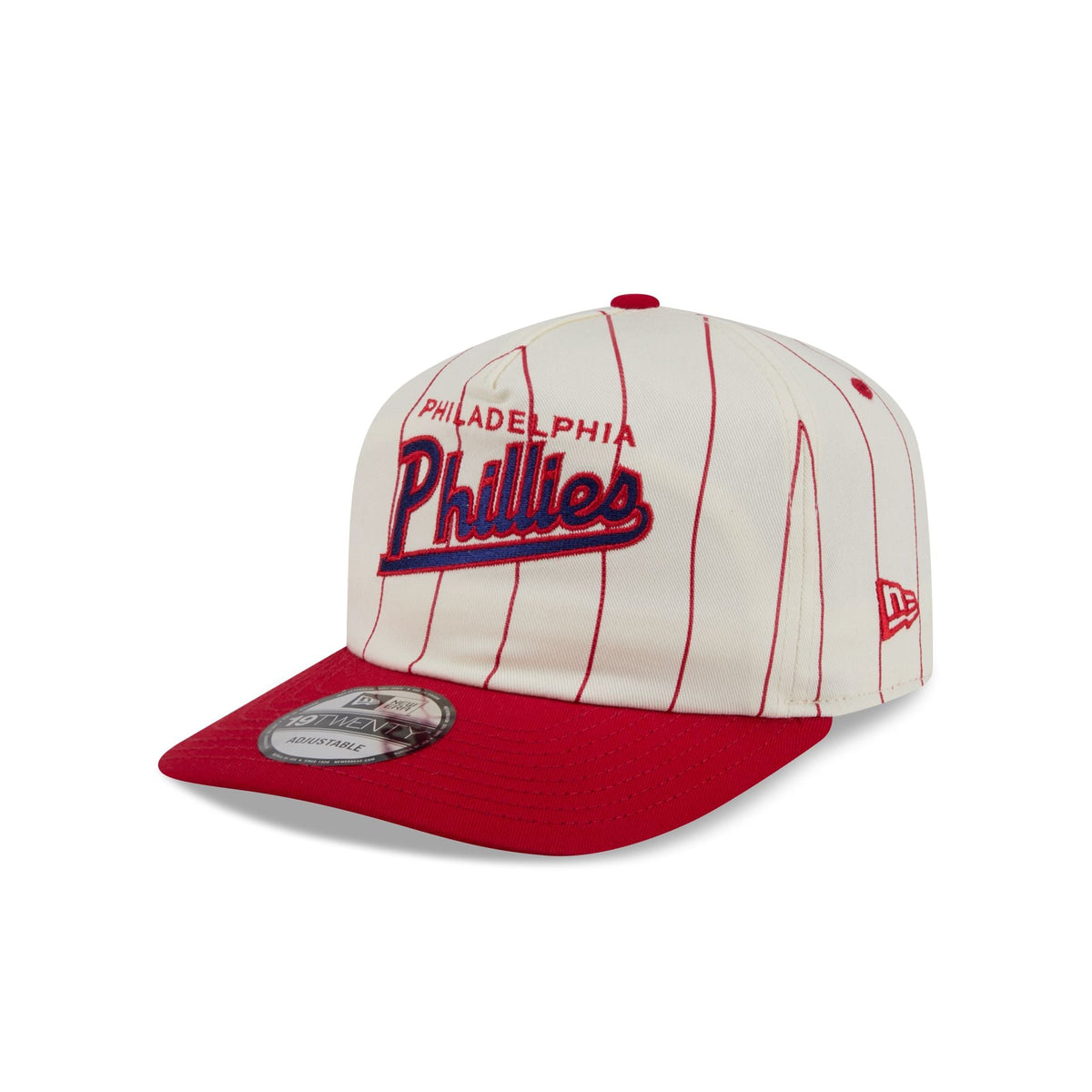 Philadelphia Phillies Chrome White Pinstripe 19TWENTY Snapback Hat