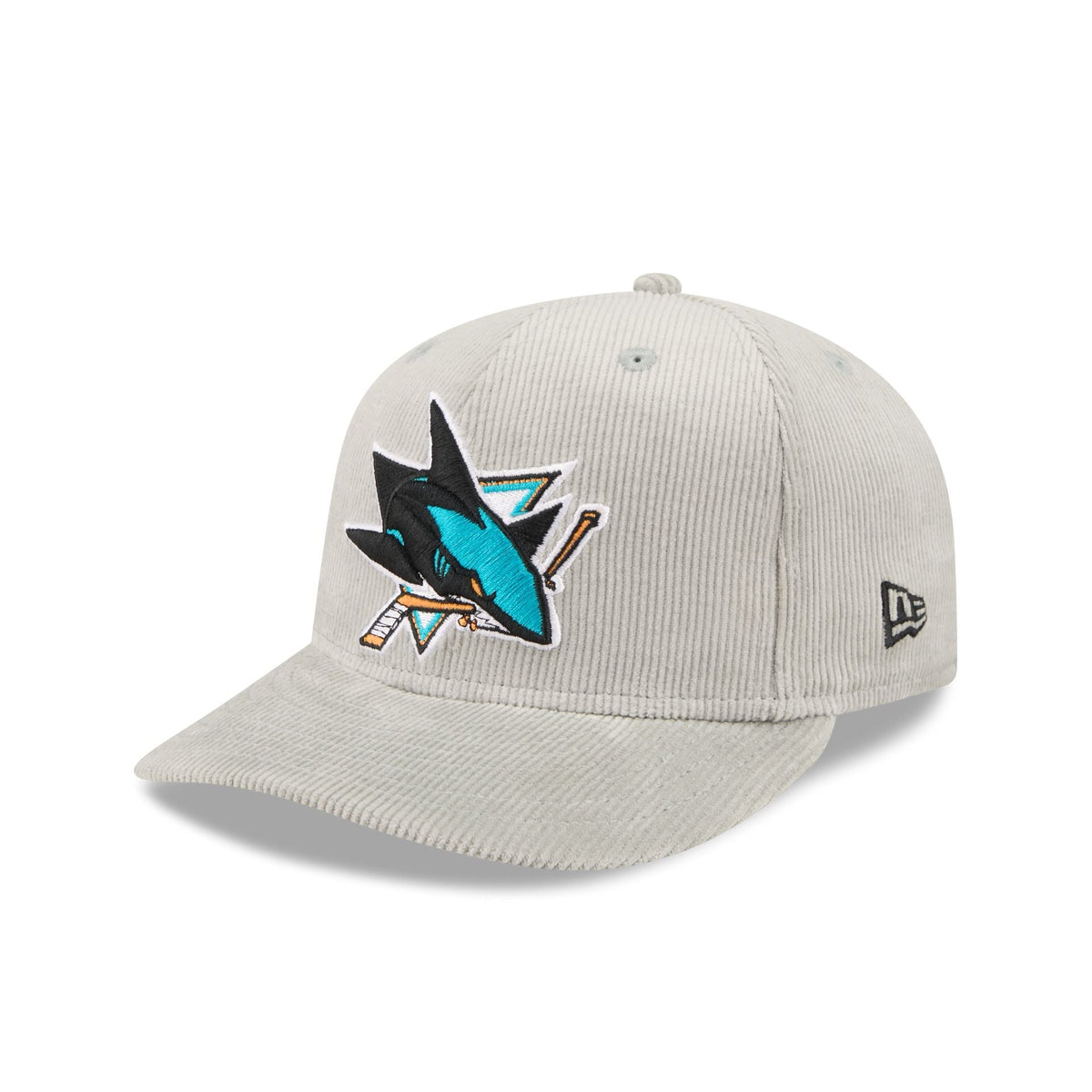 San Jose Sharks Light Gray Corduroy 59FIFTY Fitted Hat