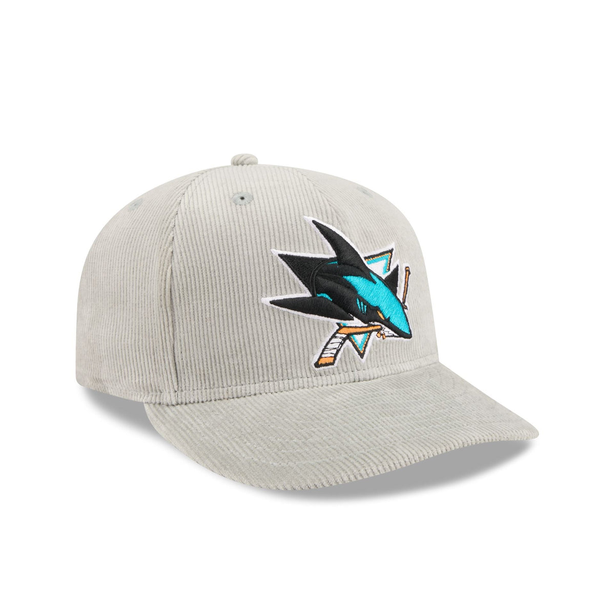 San Jose Sharks Light Gray Corduroy 59FIFTY Fitted Hat