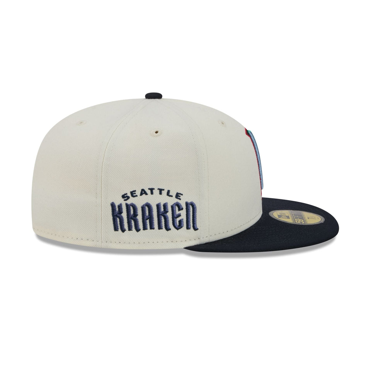 Seattle Kraken Deceptor Chrome White 59FIFTY Fitted Hat