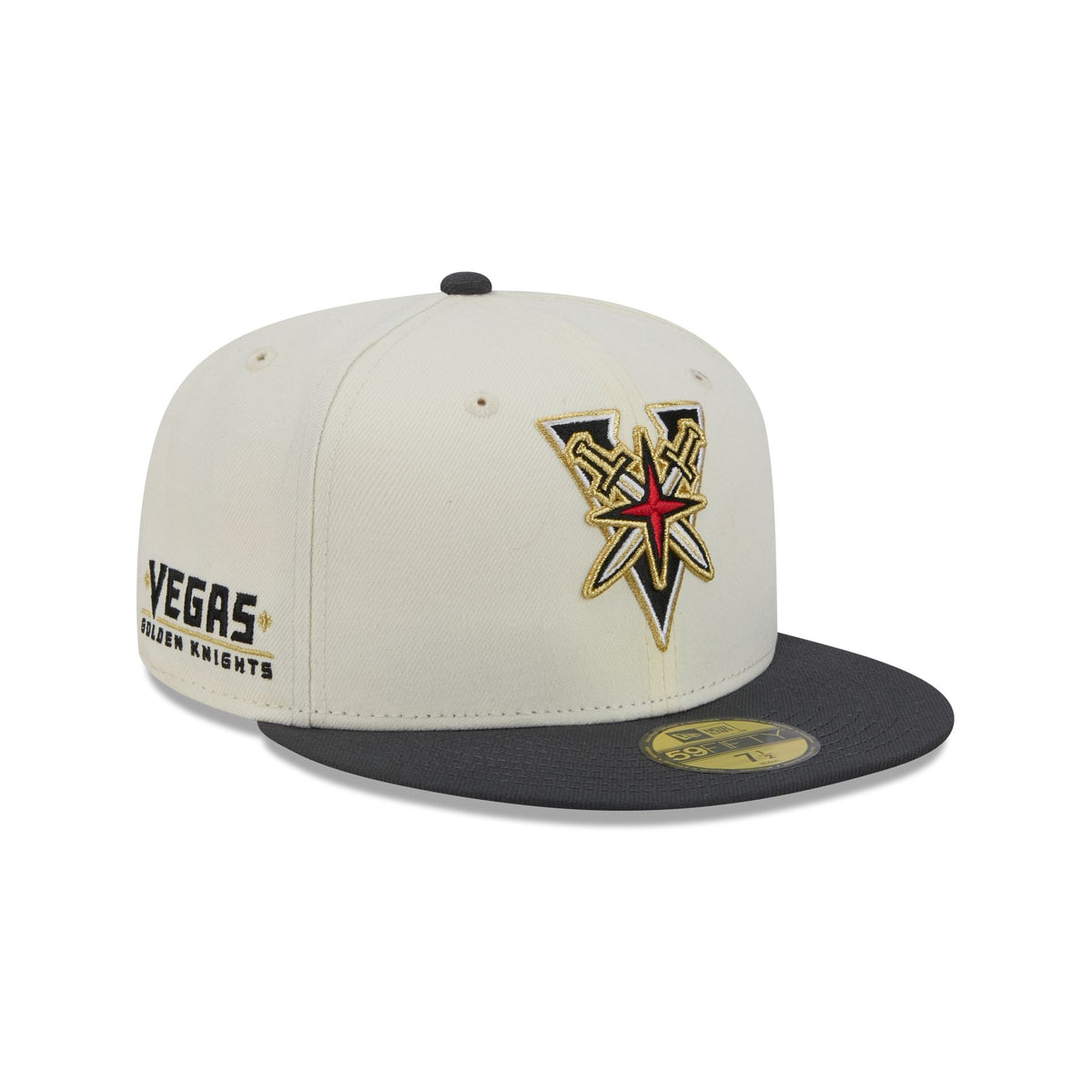 Vegas Golden Knights Deceptor Chrome White 59FIFTY Fitted Hat