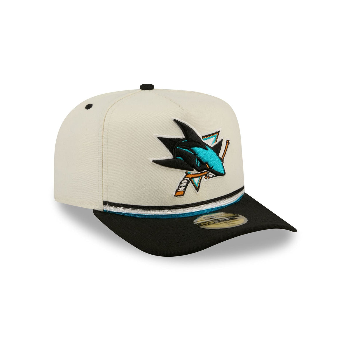 San Jose Sharks Vintage Stripe 59FIFTY A-Frame Fitted Hat