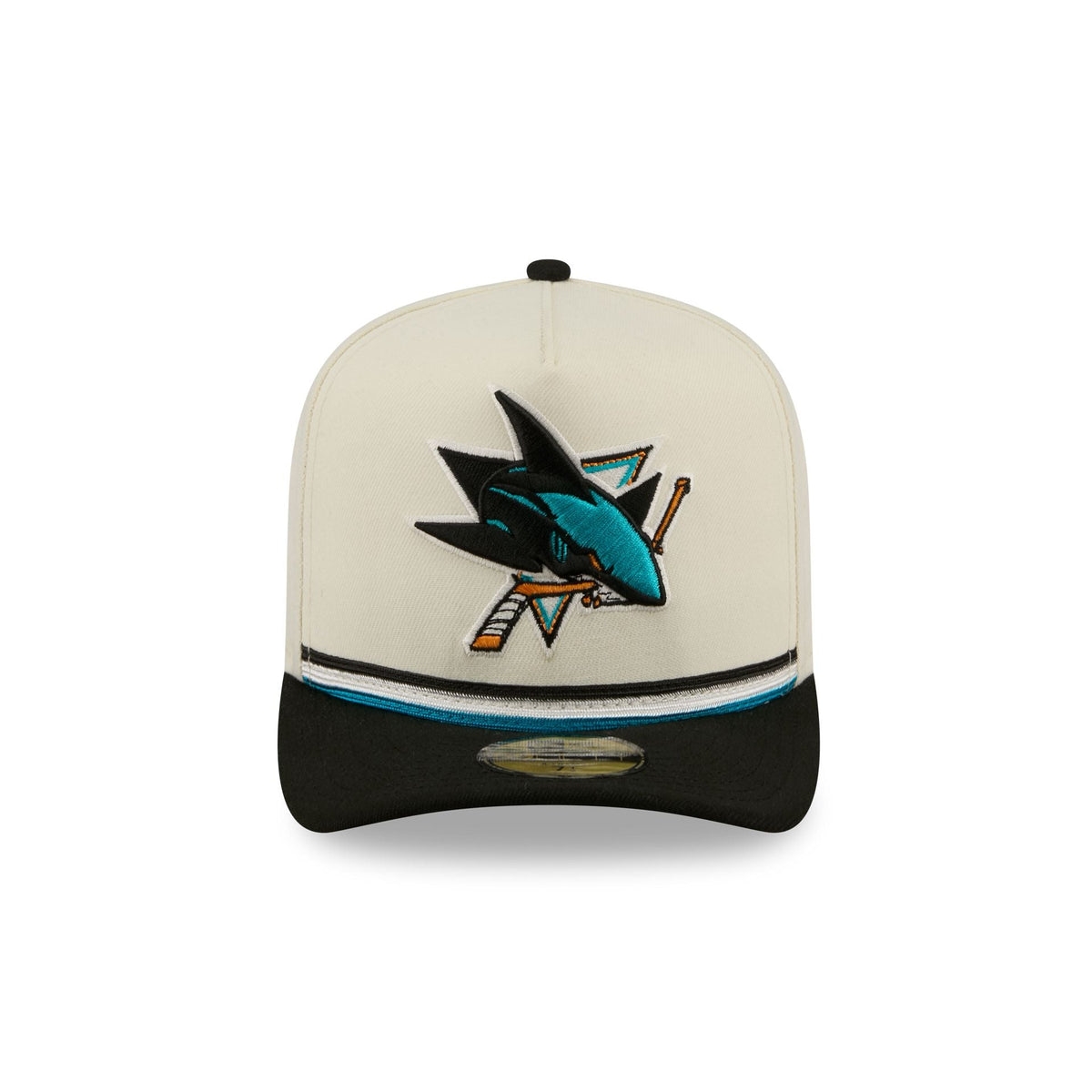 San Jose Sharks Vintage Stripe 59FIFTY A-Frame Fitted Hat