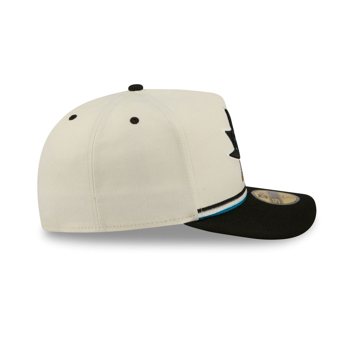 San Jose Sharks Vintage Stripe 59FIFTY A-Frame Fitted Hat