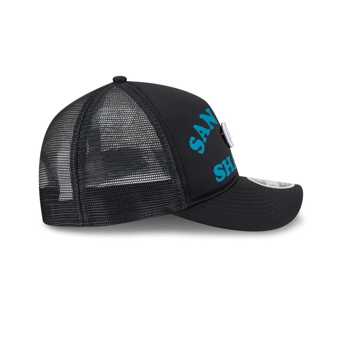 San Jose Sharks Button 9FORTY M-Crown A-Frame Trucker Hat