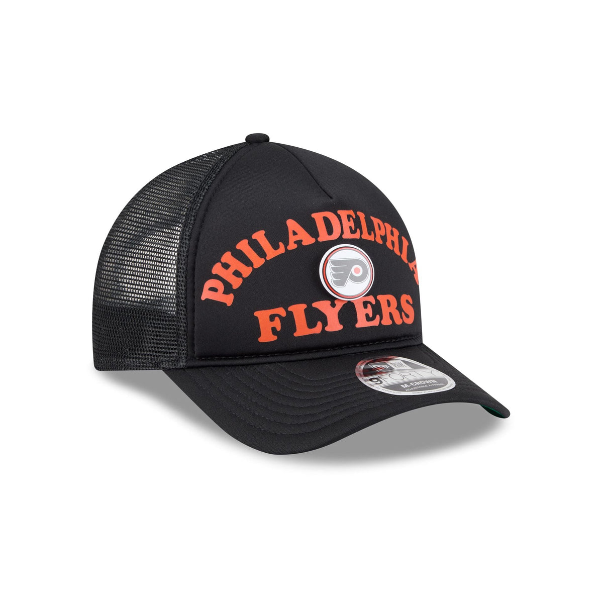 Philadelphia Flyers Button 9FORTY M-Crown A-Frame Trucker Hat