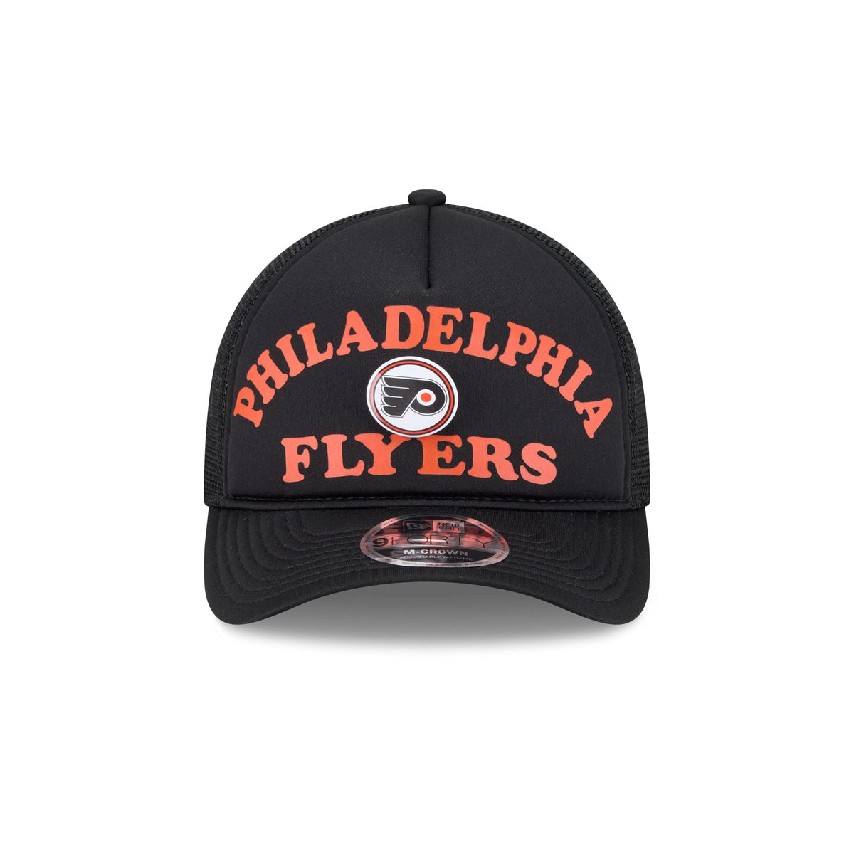 Philadelphia Flyers Button 9FORTY M-Crown A-Frame Trucker Hat