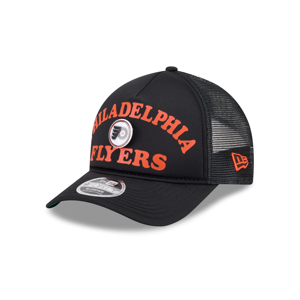 Philadelphia Flyers Button 9FORTY M-Crown A-Frame Trucker Hat
