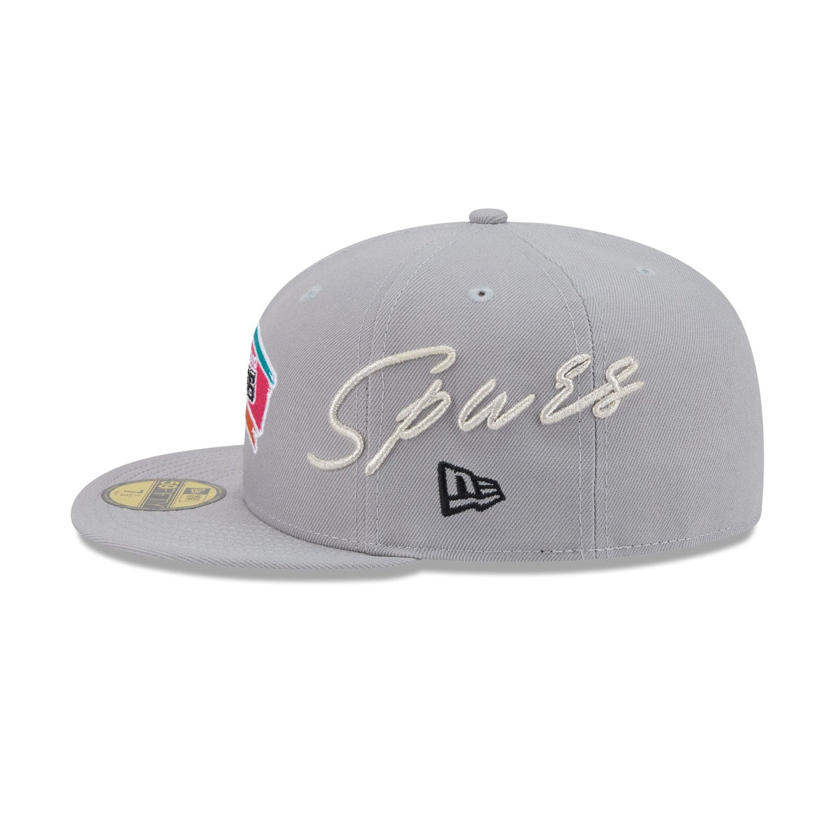 San Antonio Spurs Side Script 59FIFTY Fitted Hat
