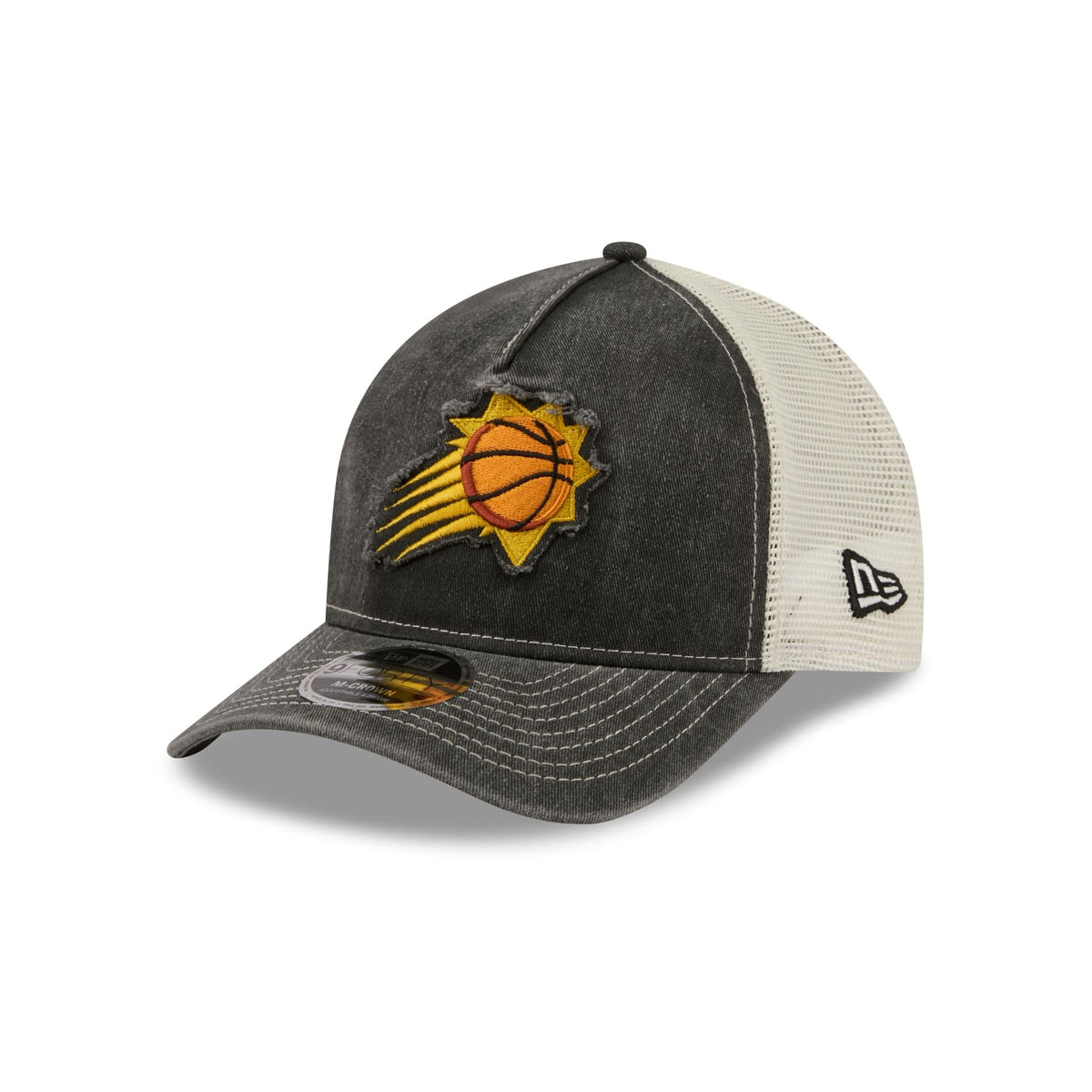 Phoenix Suns Frayed Logo 9FORTY M-Crown A-Frame Trucker Hat
