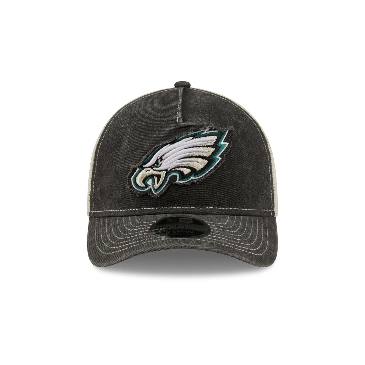 Philadelphia Eagles Frayed Logo 9FORTY M-Crown A-Frame Trucker Hat
