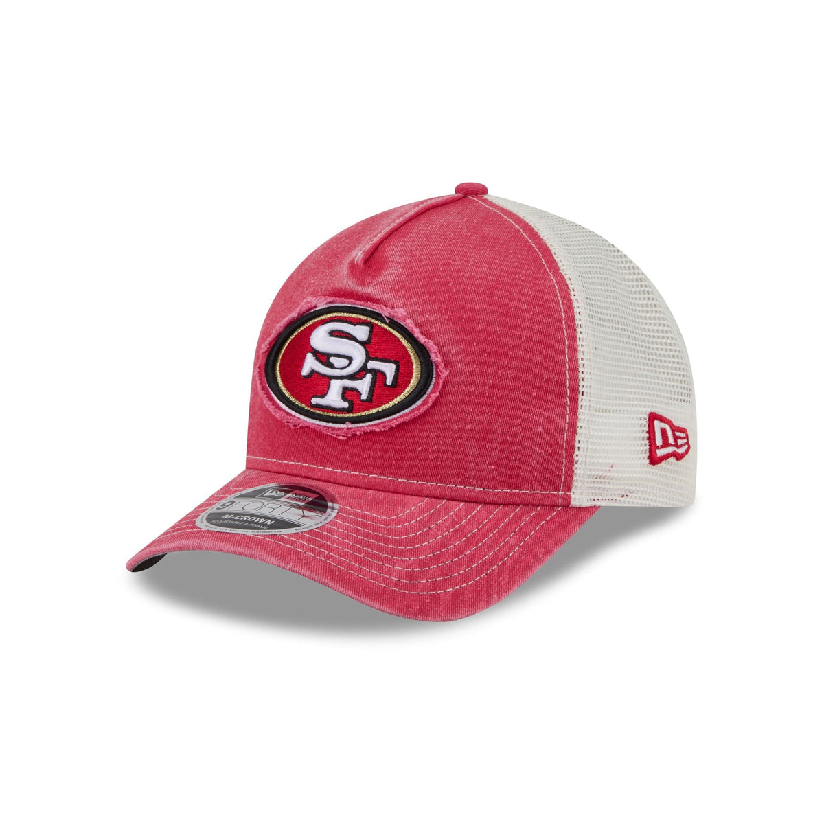 San Francisco 49ers Frayed Logo 9FORTY M-Crown A-Frame Trucker Hat