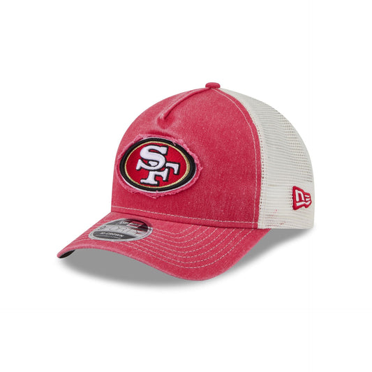 San Francisco 49ers Frayed Logo 9FORTY M-Crown A-Frame Trucker Hat
