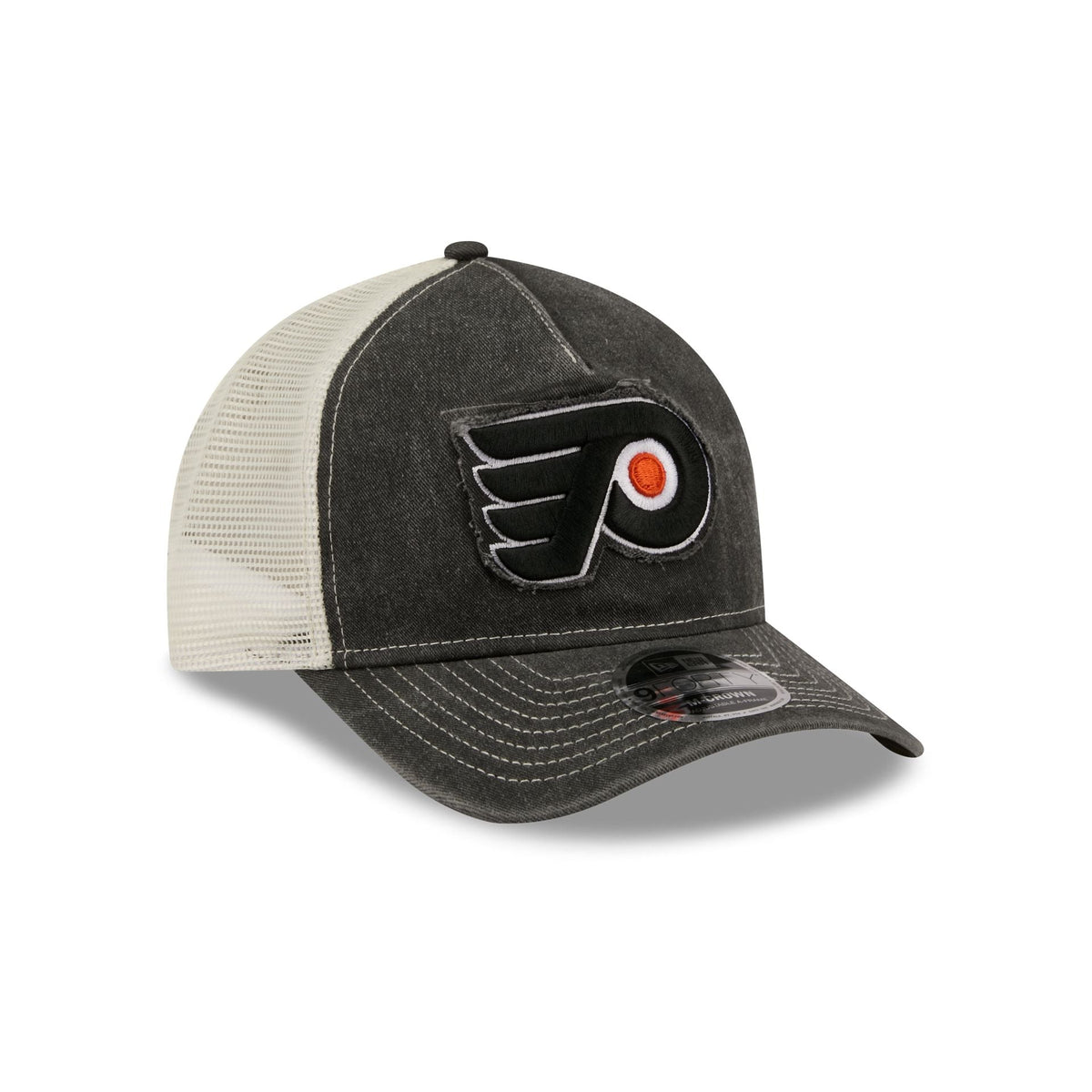 Philadelphia Flyers Frayed Logo 9FORTY M-Crown A-Frame Trucker Hat