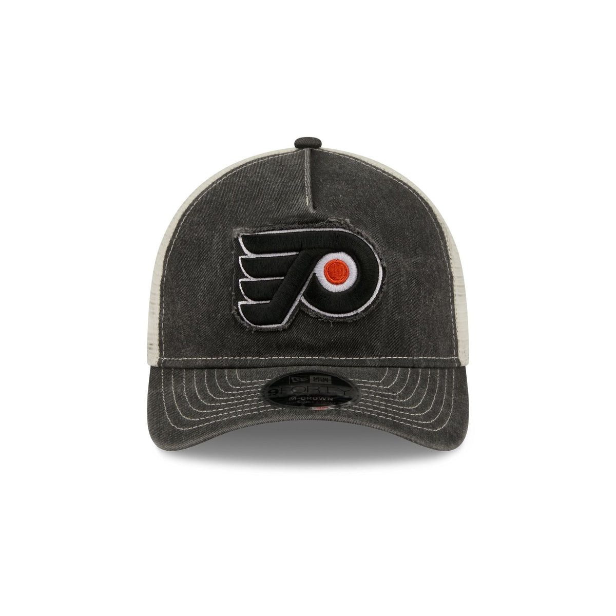 Philadelphia Flyers Frayed Logo 9FORTY M-Crown A-Frame Trucker Hat