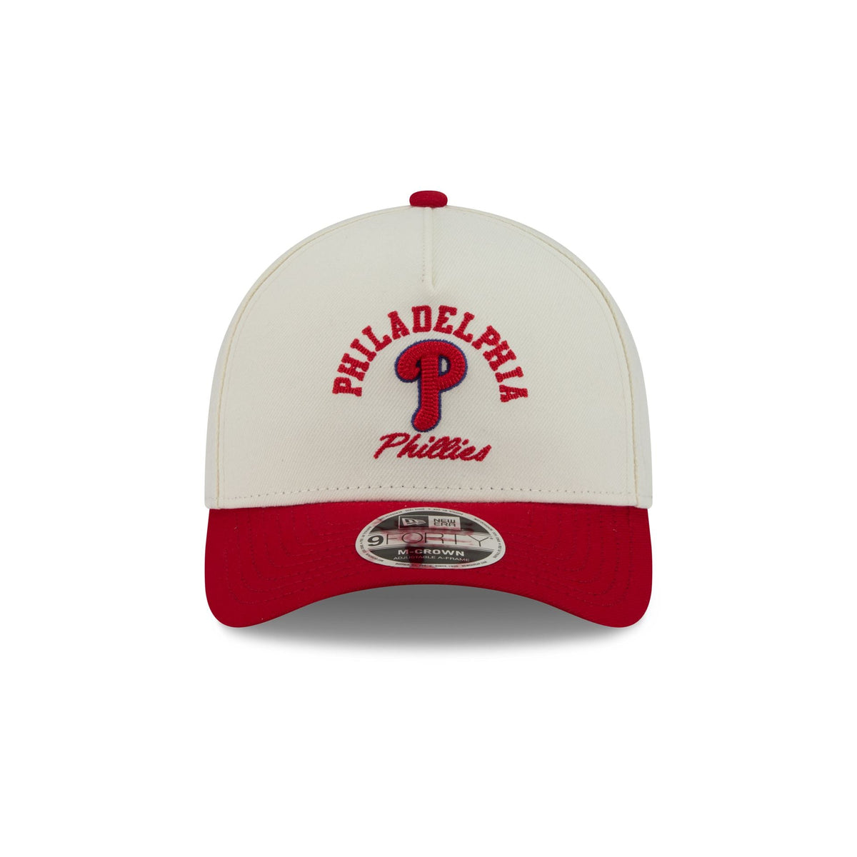 Philadelphia Phillies Arched Graphic Chrome White 9FORTY M-Crown A-Frame Snapback Hat
