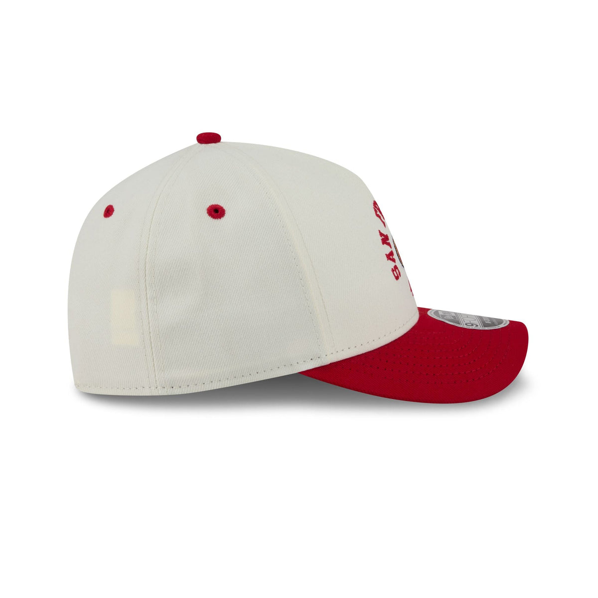 San Francisco 49ers Arched Graphic Chrome White 9FORTY M-Crown A-Frame Snapback Hat