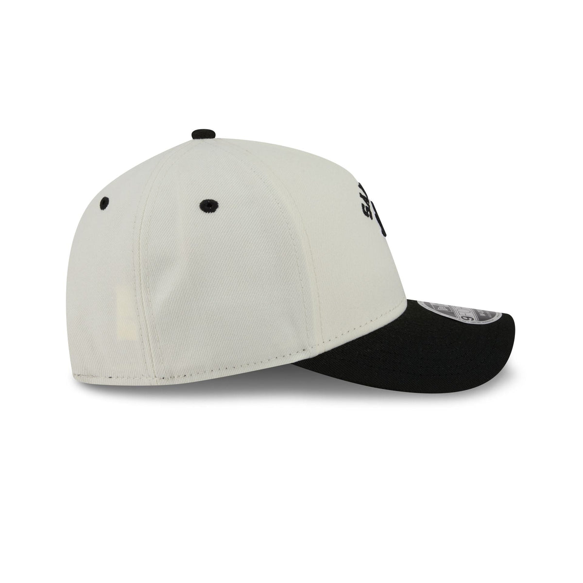 San Jose Sharks Arched Graphic Chrome White 9FORTY M-Crown A-Frame Snapback Hat