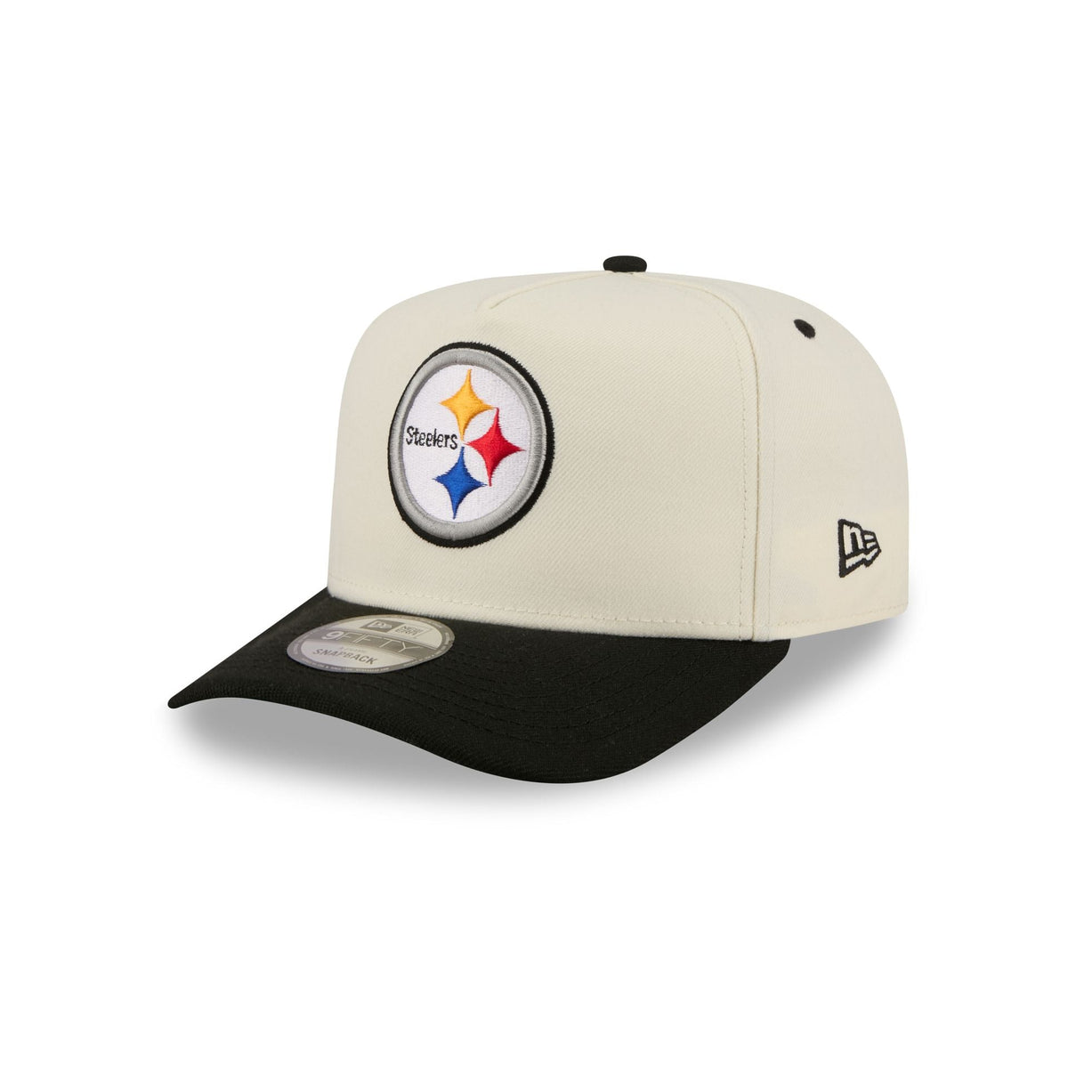 Pittsburgh Steelers Statement Back Chrome White 9FIFTY A-Frame Snapback Hat