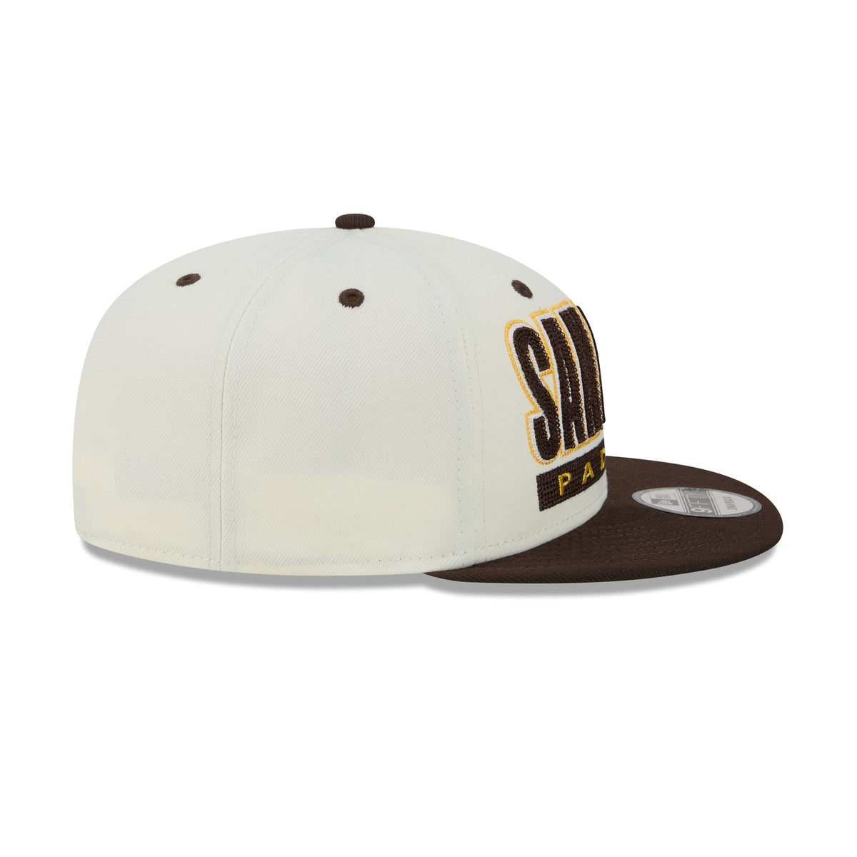 San Diego Padres Classic Stacked Chrome 9FIFTY Snapback Hat