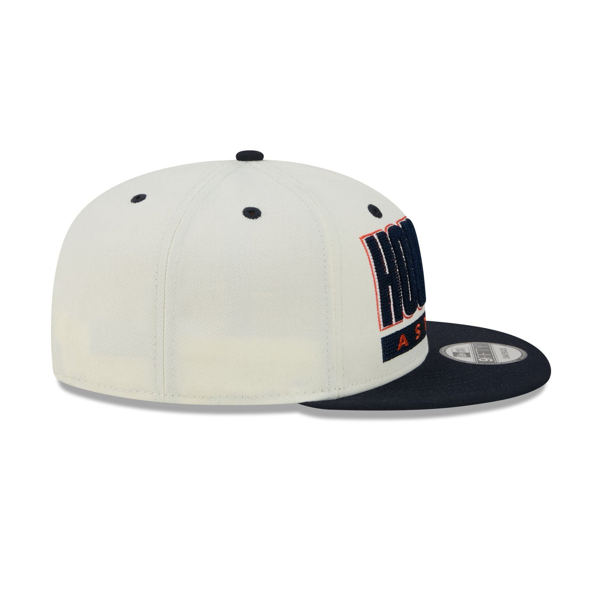 Houston Astros Classic Stacked Chrome 9FIFTY Snapback Hat