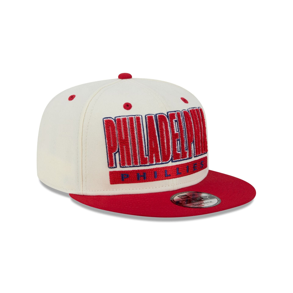 Philadelphia Phillies Classic Stacked Chrome 9FIFTY Snapback Hat