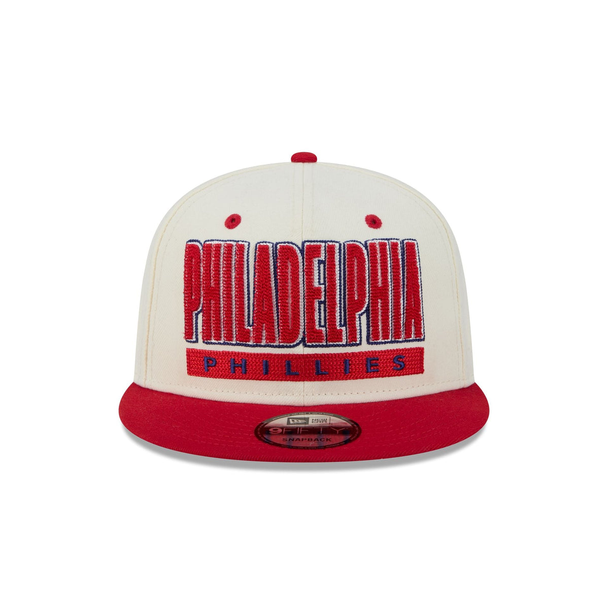 Philadelphia Phillies Classic Stacked Chrome 9FIFTY Snapback Hat