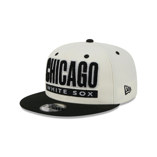 Chicago White Sox Classic Stacked Chrome 9FIFTY Snapback Hat