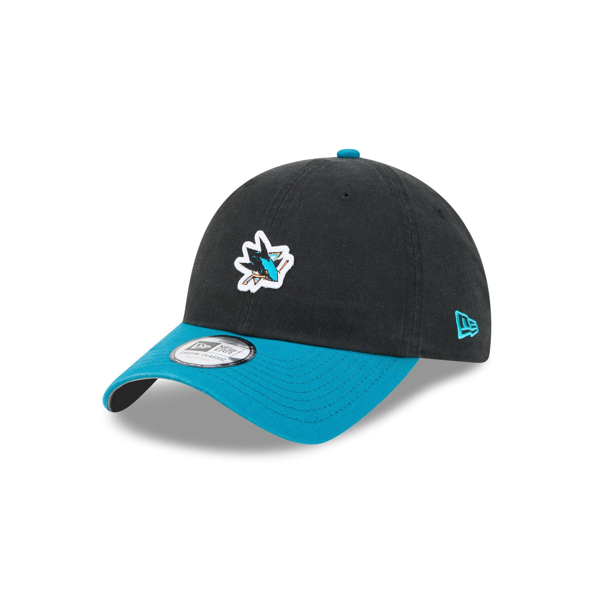 San Jose Sharks Mini Logo Two Tone Casual Classic Adjustable Hat