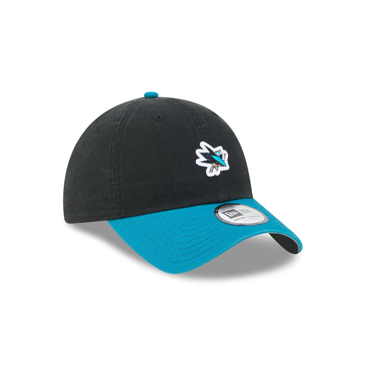 San Jose Sharks Mini Logo Two Tone Casual Classic Adjustable Hat