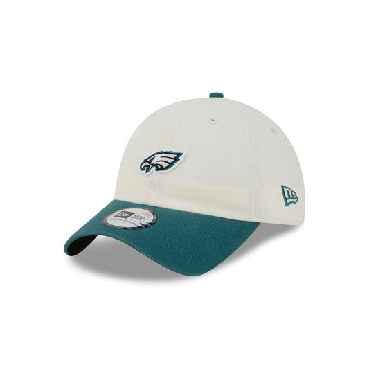 Philadelphia Eagles Mini Logo Chrome White Casual Classic Adjustable Hat