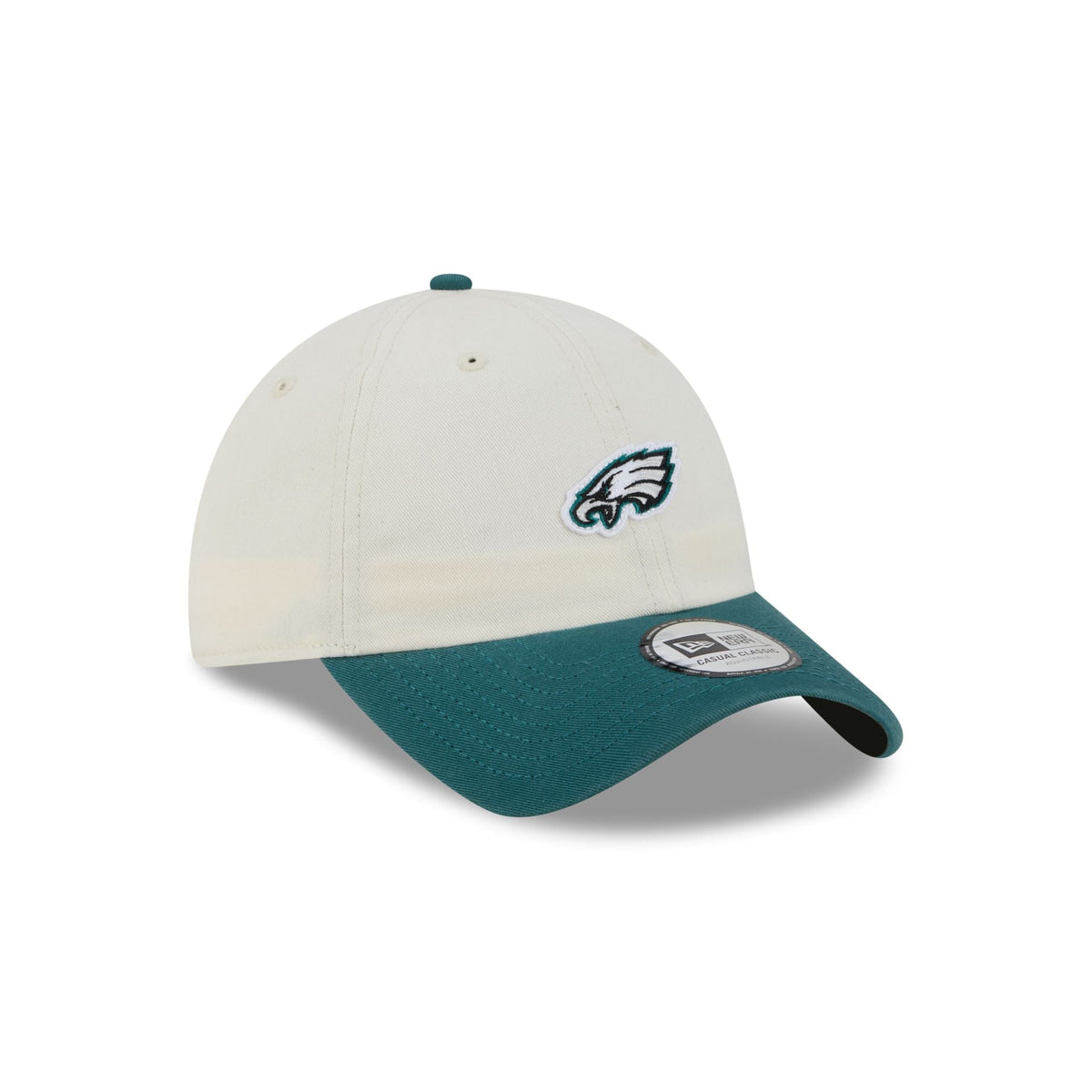 Philadelphia Eagles Mini Logo Chrome White Casual Classic Adjustable Hat