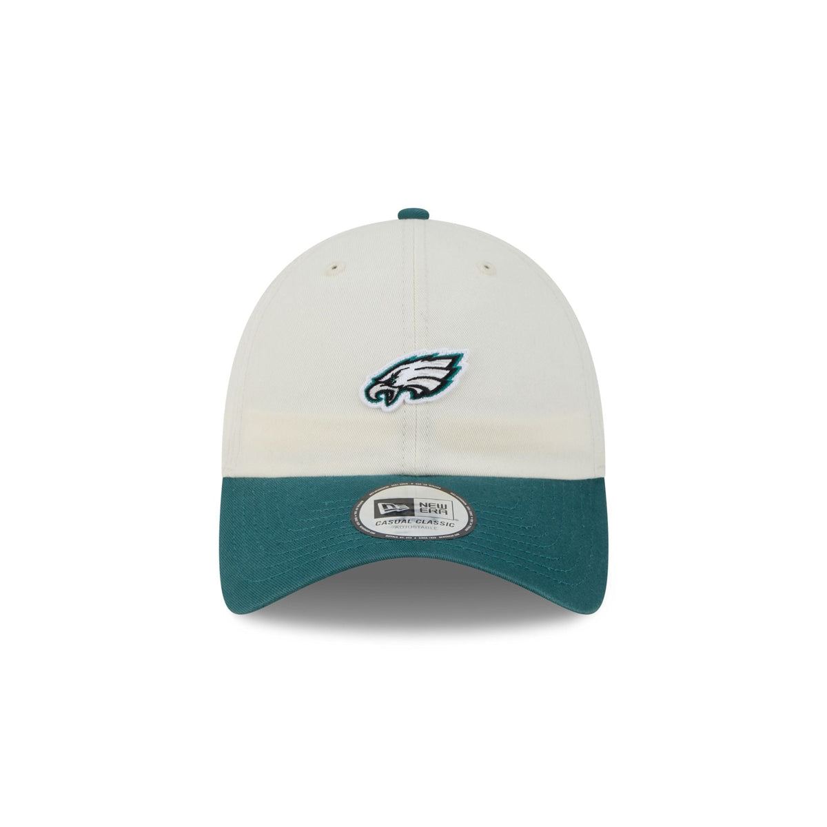 Philadelphia Eagles Mini Logo Chrome White Casual Classic Adjustable Hat