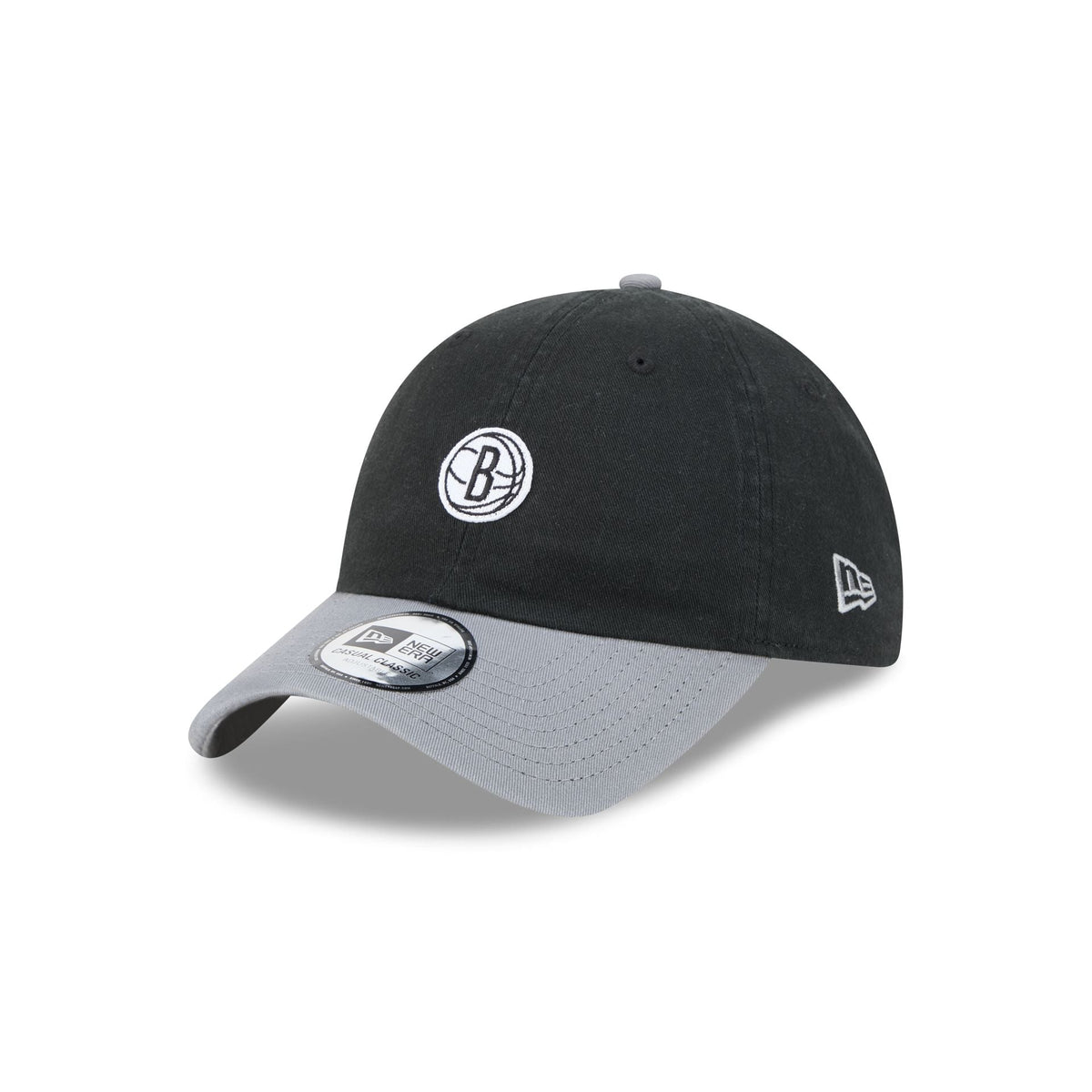 Brooklyn Nets Mini Logo Two Tone Casual Classic Adjustable Hat